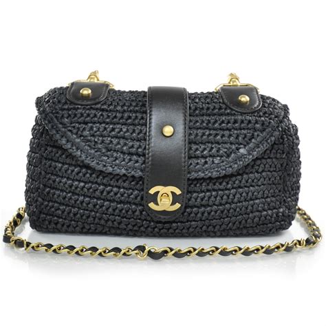 chanel straw bag